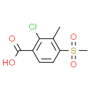 2-氯-3-甲基-4-(甲基磺?；?苯甲酸